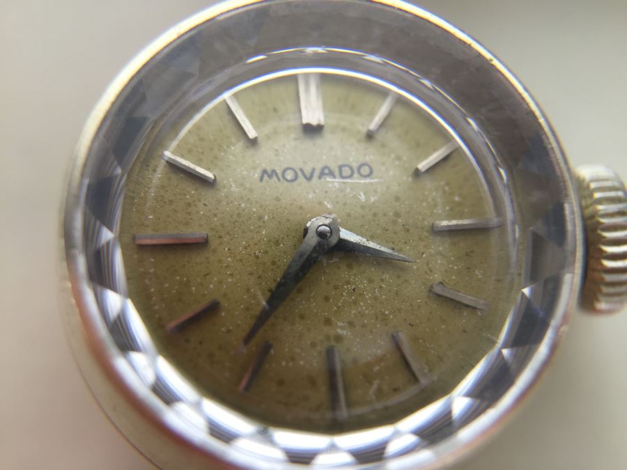 14K Gold MOVADO Women's Watch With Gold Filled Watch Band 9.9g [Photo 11]