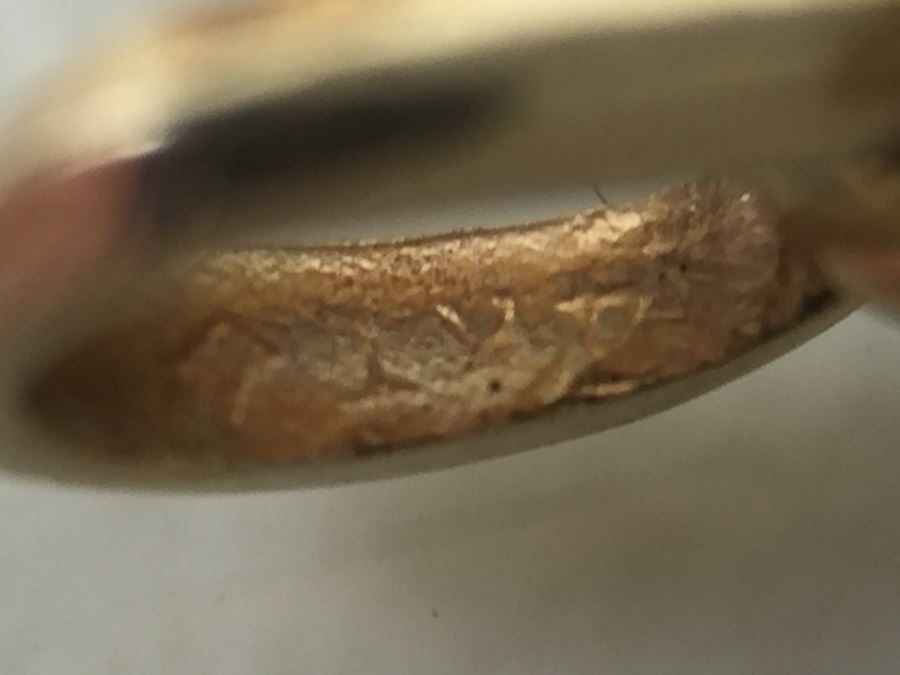 14K Gold Pendant With Diamonds And Green Stones 1.1g [Photo 13]