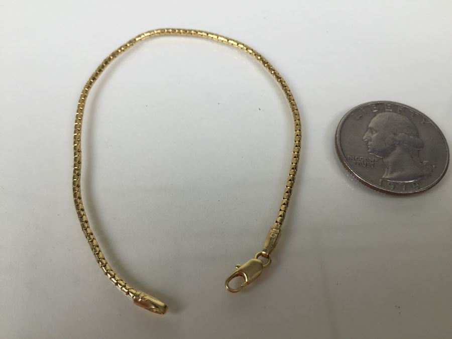 18K Gold Bracelet 2.2g