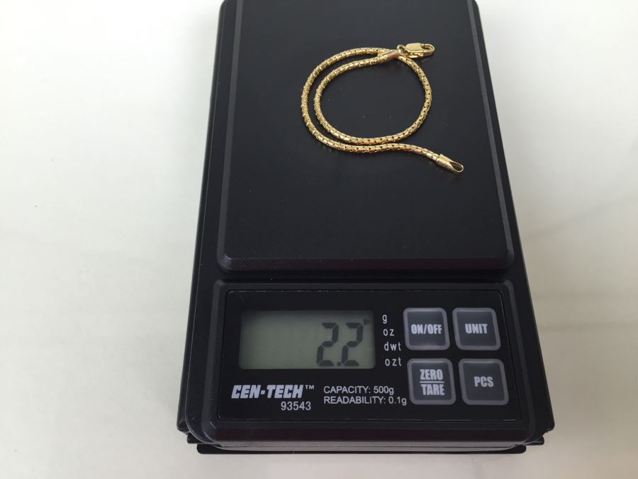 18K Gold Bracelet 2.2g [Photo 12]