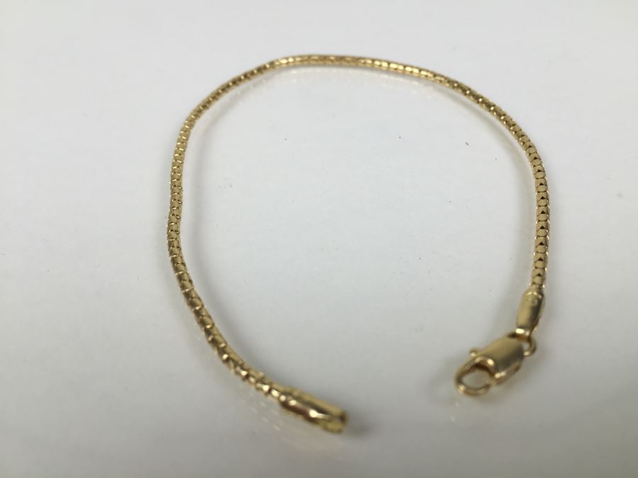 18K Gold Bracelet 2.2g [Photo 4]