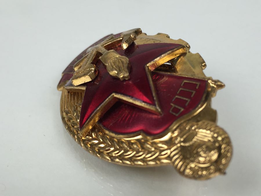 Old CCCP Russian Firefighter Badge Pin [Photo 7]