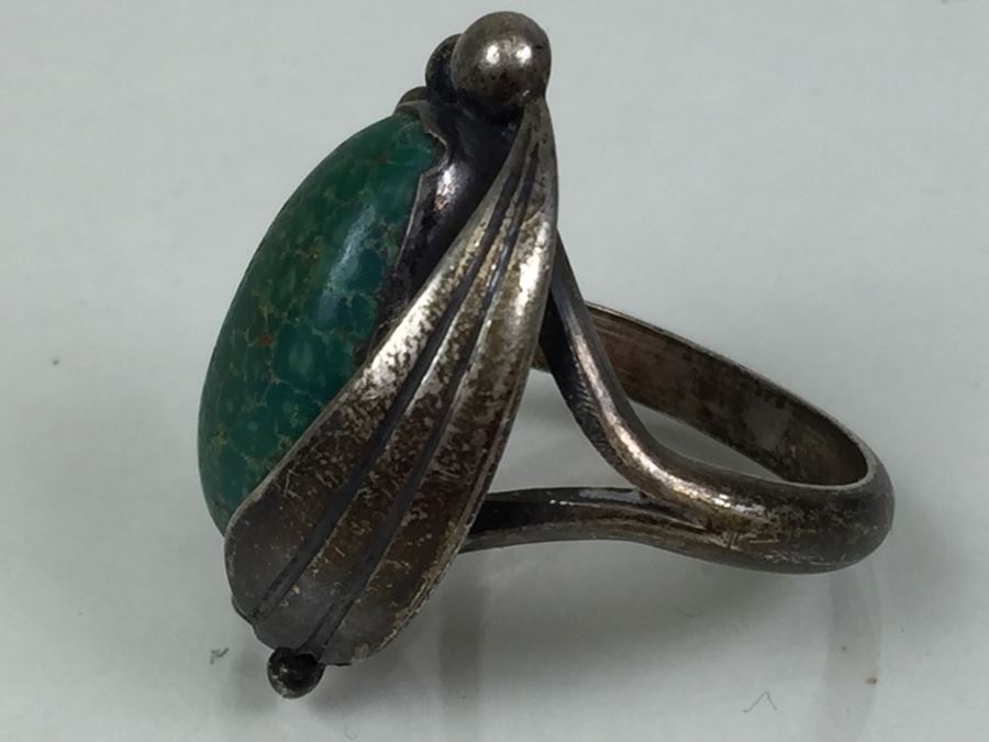 Jewelry Lot With Old Turquoise Ring (Mostly Costume Rings) [Photo 3]