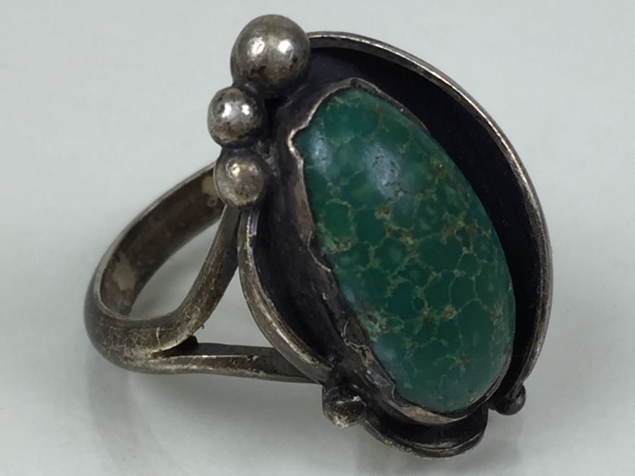 Jewelry Lot With Old Turquoise Ring (Mostly Costume Rings) [Photo 24]