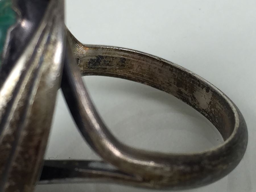 Jewelry Lot With Old Turquoise Ring (Mostly Costume Rings) [Photo 26]