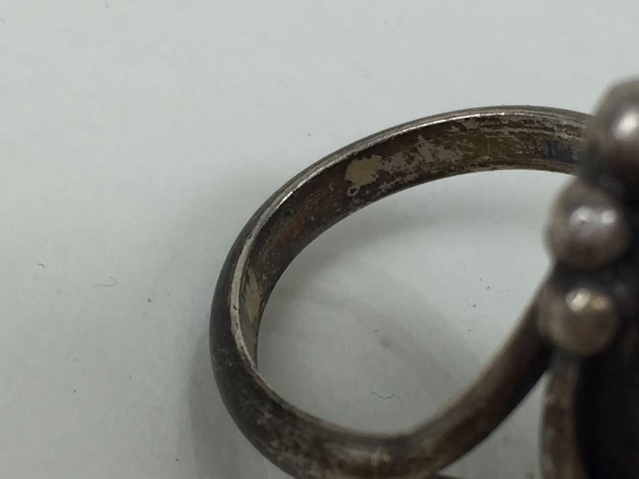 Jewelry Lot With Old Turquoise Ring (Mostly Costume Rings) [Photo 28]