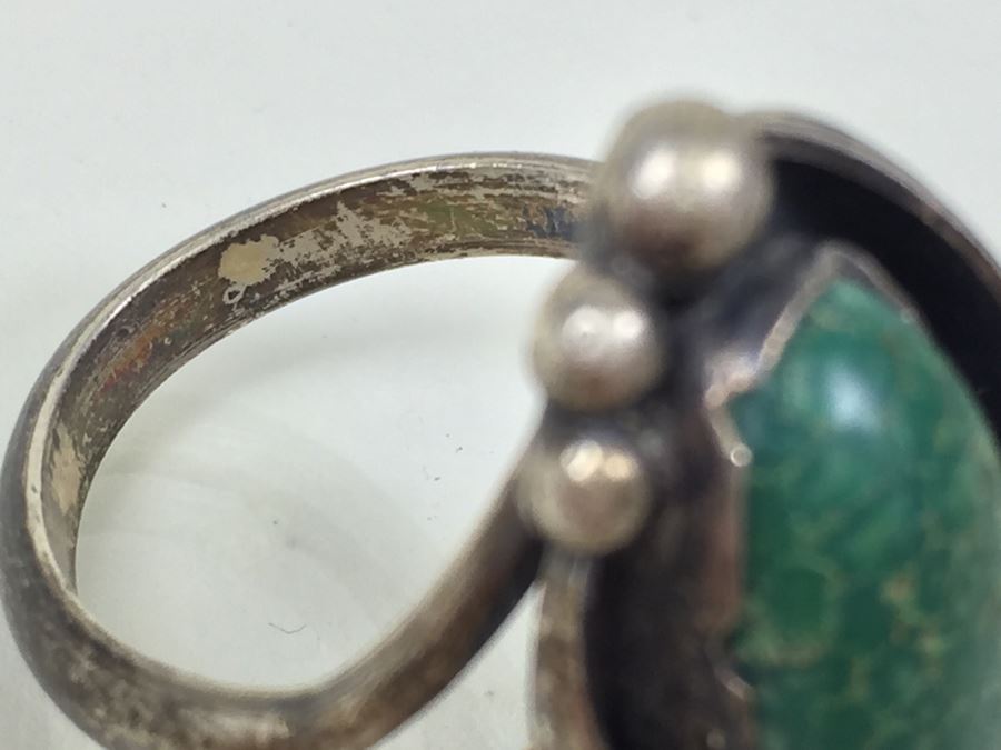 Jewelry Lot With Old Turquoise Ring (Mostly Costume Rings) [Photo 27]
