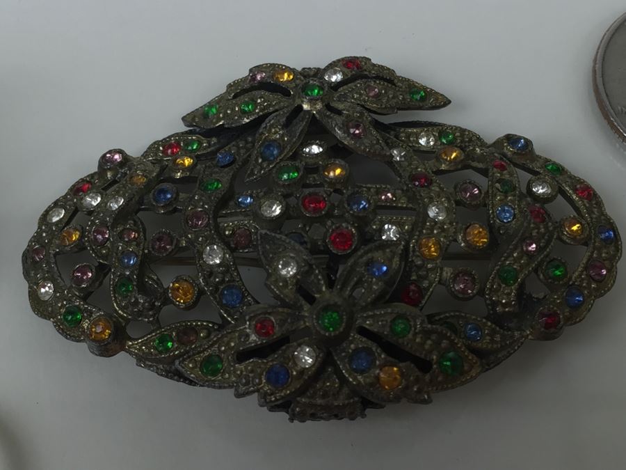 Jewelry Lot With Old Turquoise Ring (Mostly Costume Rings) [Photo 15]