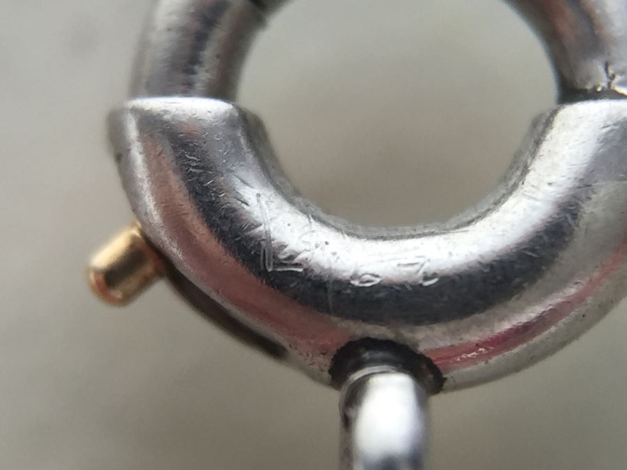 Stunning 18K Necklace With Diamonds And Pearls 8g [Photo 15]