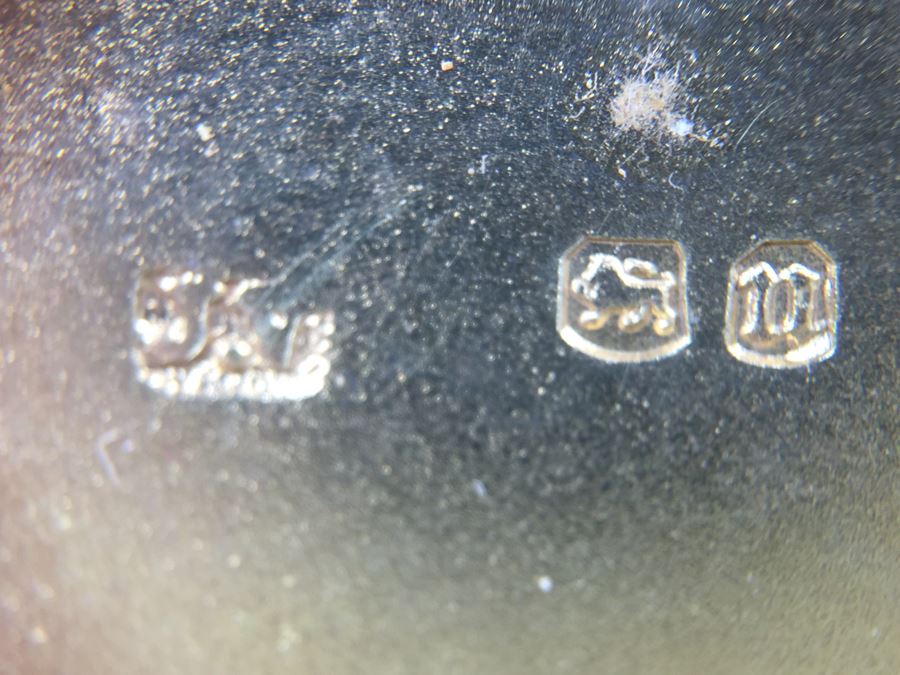 Antique Sterling Silver James Vickery London 1868 Hallmarks With Turquoise Accents [Photo 23]