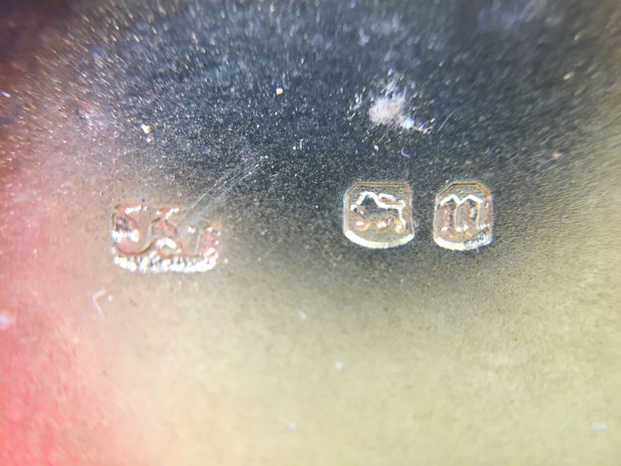 Antique Sterling Silver James Vickery London 1868 Hallmarks With Turquoise Accents [Photo 24]