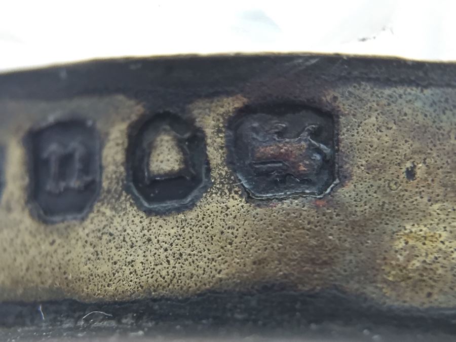 Antique Sterling Silver James Vickery London 1868 Hallmarks With Turquoise Accents [Photo 15]