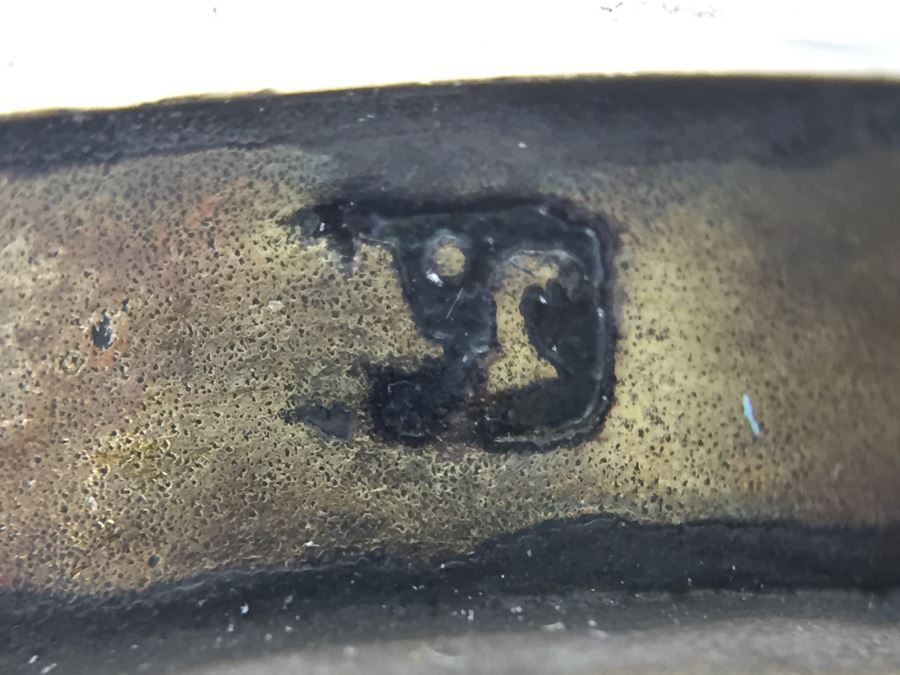 Antique Sterling Silver James Vickery London 1868 Hallmarks With Turquoise Accents [Photo 13]