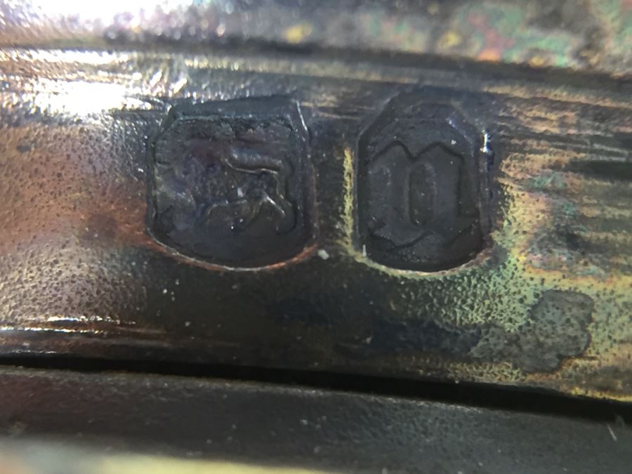 Antique Sterling Silver James Vickery London 1868 Hallmarks With Turquoise Accents [Photo 12]