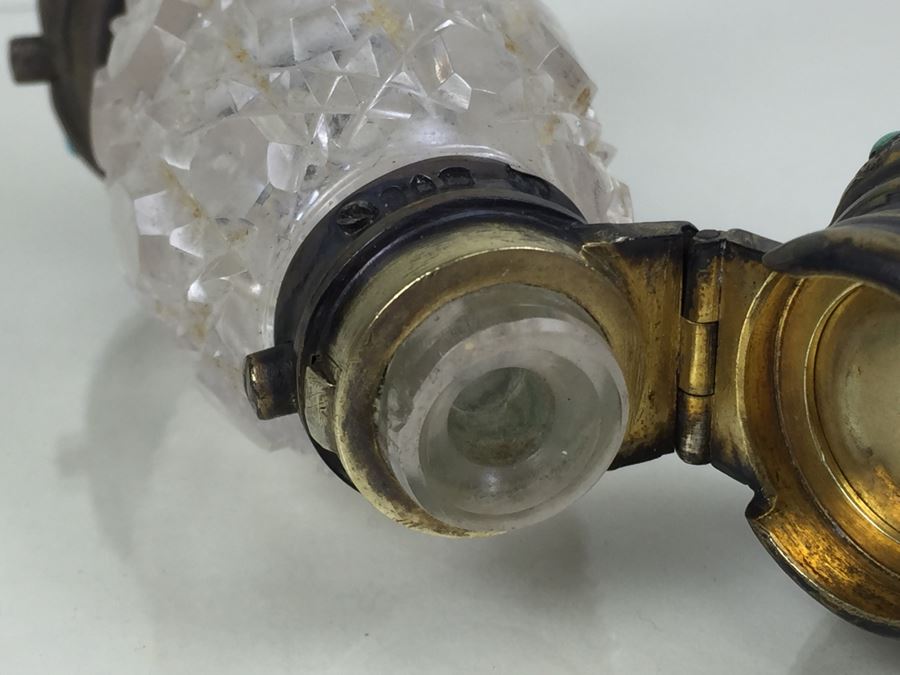 Antique Sterling Silver James Vickery London 1868 Hallmarks With Turquoise Accents [Photo 18]