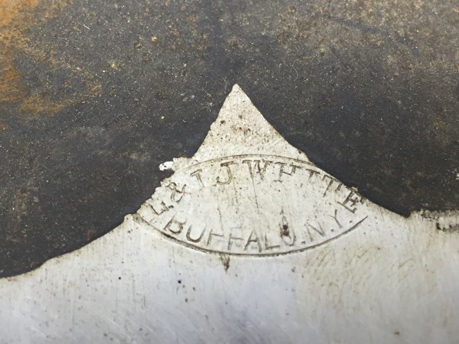 JUST ADDED - Vintage L. & I. J. White Co Axe Buffalo, NY With Protective Leather Blade Cover [Photo 10]