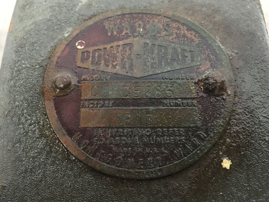 JUST ADDED - Wards Powr-Kraft Belt Driving Grinding Wheel [Photo 3]