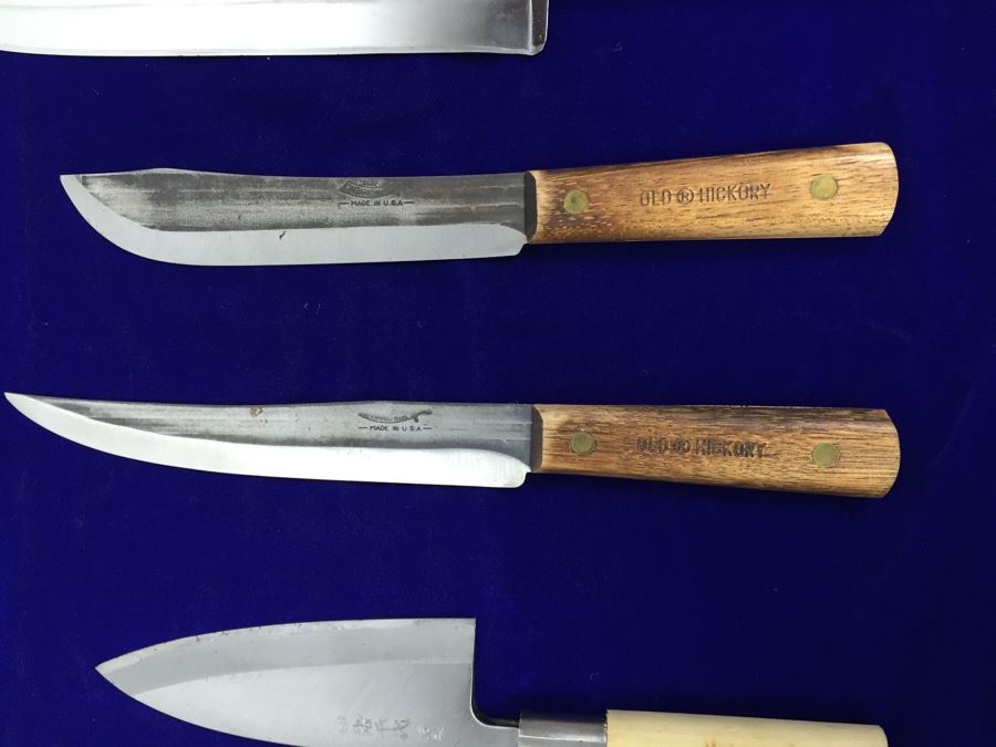 Knife Lot With CASE XX Stainless Steel Knives, Japanese Knife And Old Hickory Knives [Photo 13]