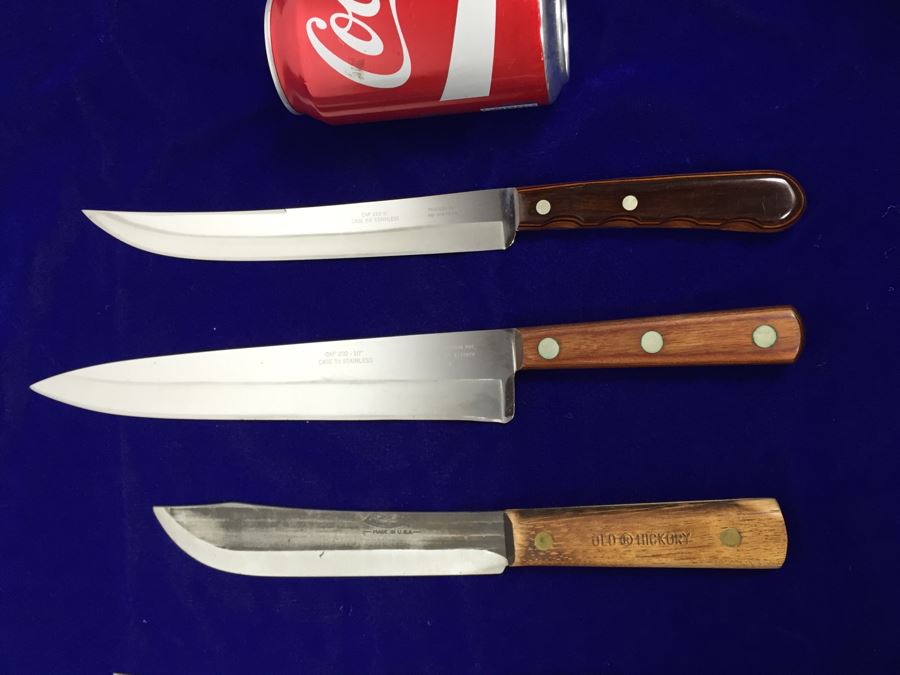 Knife Lot With CASE XX Stainless Steel Knives, Japanese Knife And Old Hickory Knives [Photo 7]