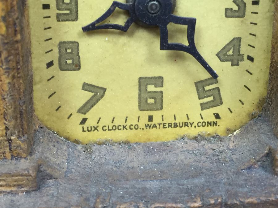 Vintage Clock Homestead By Lux Clock Co., Waterbury, Conn. [Photo 6]