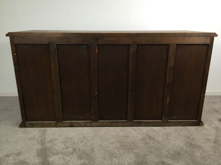 6-Drawer Vintage Chest Of Drawers Dresser Half Painted [Photo 3]