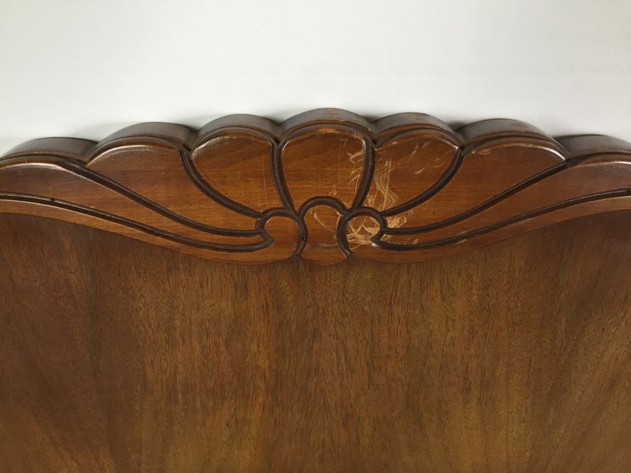 Queen Size Wooden Bed On Casters [Photo 2]