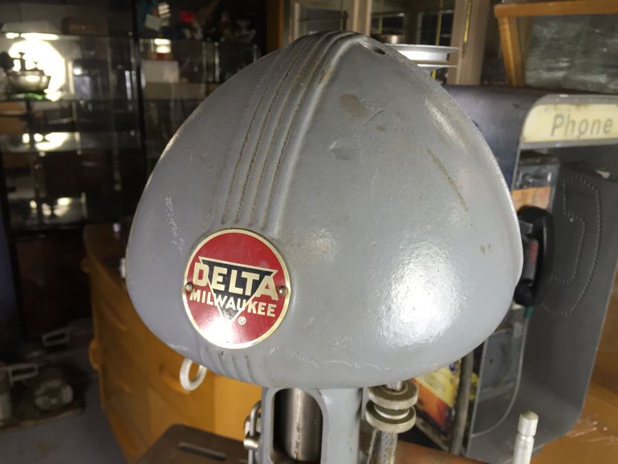 JUST ADDED  - Delta Milwaukee Industrial Drill Press Model No JD 62A610 CW Rockwell Manufacturing Company 1952 [Photo 6]