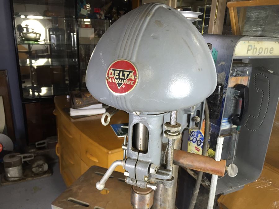 JUST ADDED  - Delta Milwaukee Industrial Drill Press Model No JD 62A610 CW Rockwell Manufacturing Company 1952 [Photo 5]
