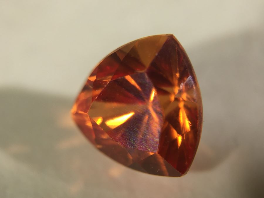 1.80CTS Orange Saphire Gemstone 7X7 [Photo 2]