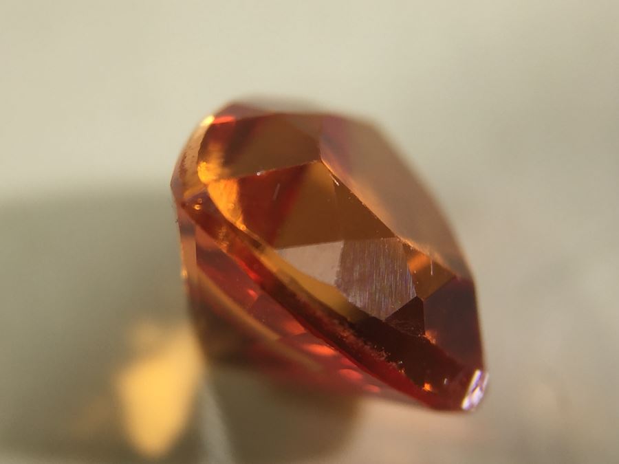 1.80CTS Orange Saphire Gemstone 7X7 [Photo 9]