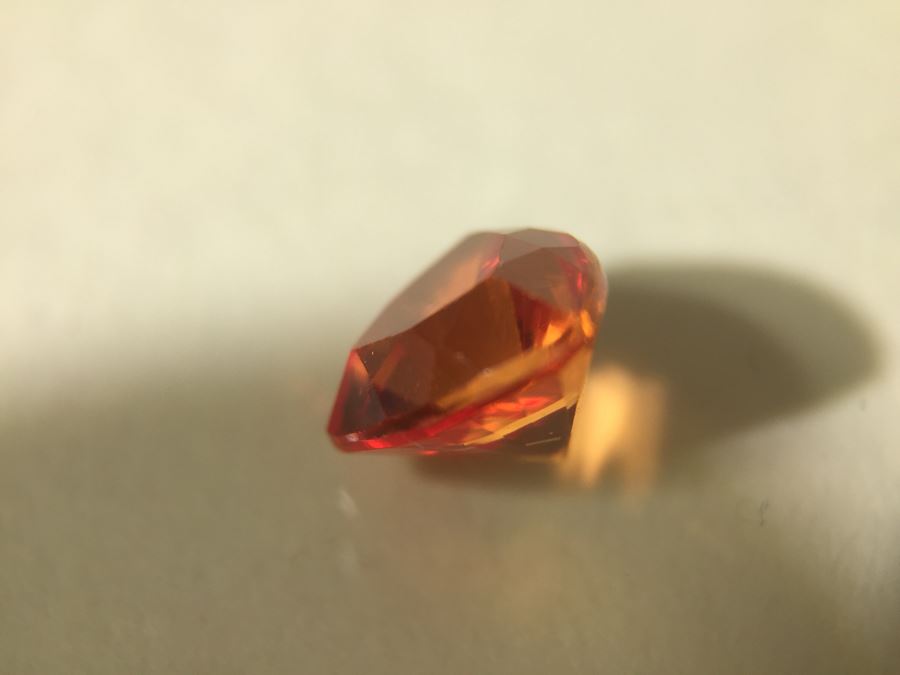 1.80CTS Orange Saphire Gemstone 7X7 [Photo 6]