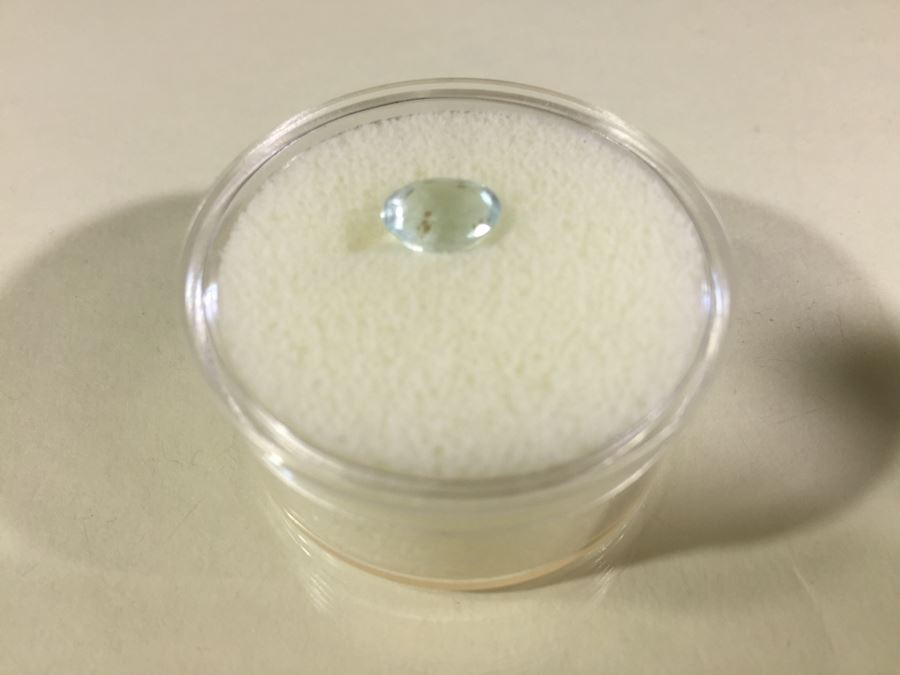 1.65CTS Aquamarine Gemstone Oval 9X7 [Photo 4]