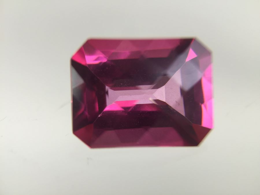 2.10CTS EC TRTD Hot Pink Topaz Gemstone 9X7MM [Photo 10]