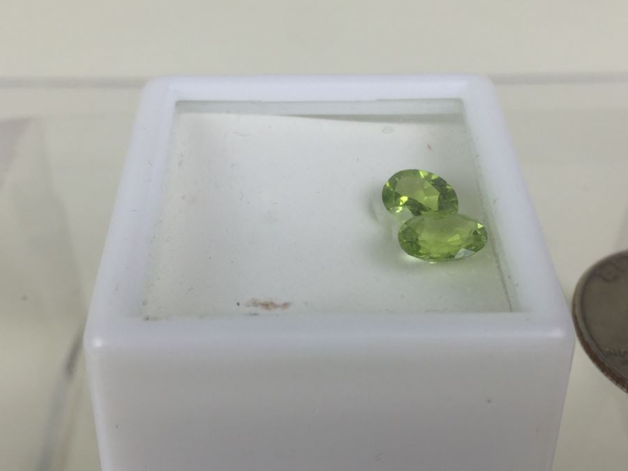 2.45CTW AVG Oval Peridot Matched Pair 8X6MM [Photo 4]