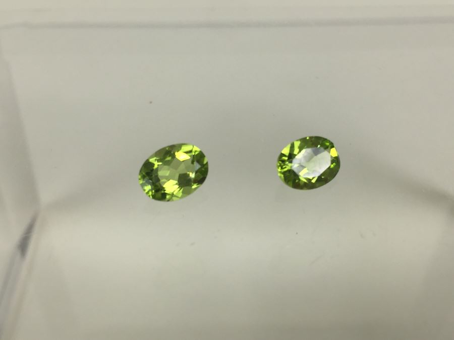 2.45CTW AVG Oval Peridot Matched Pair 8X6MM [Photo 6]