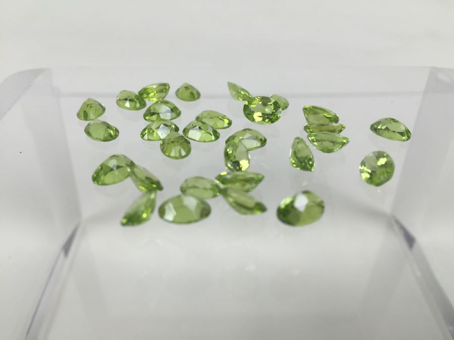 23.00CTW Peridot Gemstones 7X5 [Photo 6]