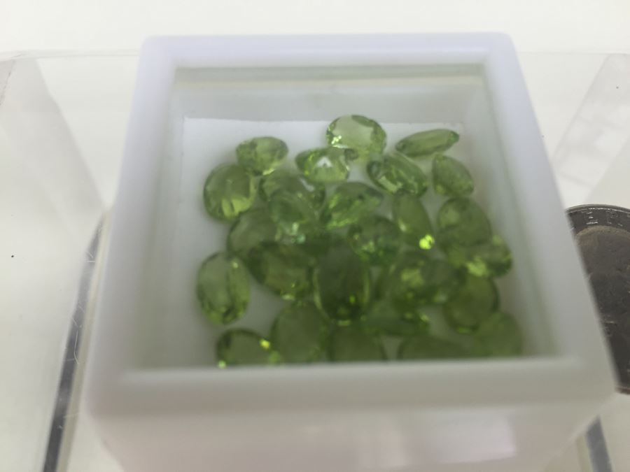 23.00CTW Peridot Gemstones 7X5 [Photo 4]