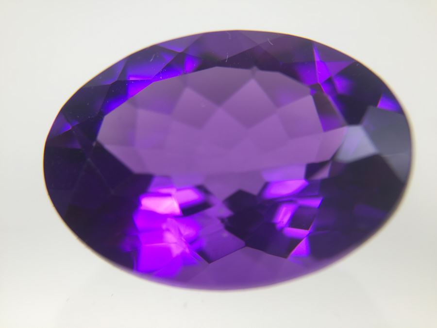 8.60CTW Amethyst Gemstone Oval 15x12MM [Photo 10]