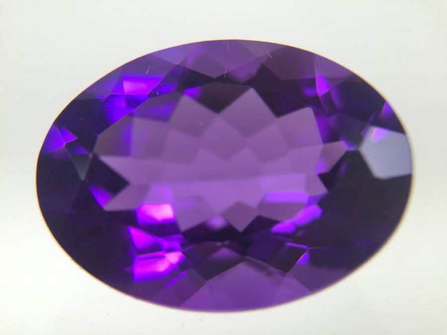 8.60CTW Amethyst Gemstone Oval 15x12MM [Photo 2]