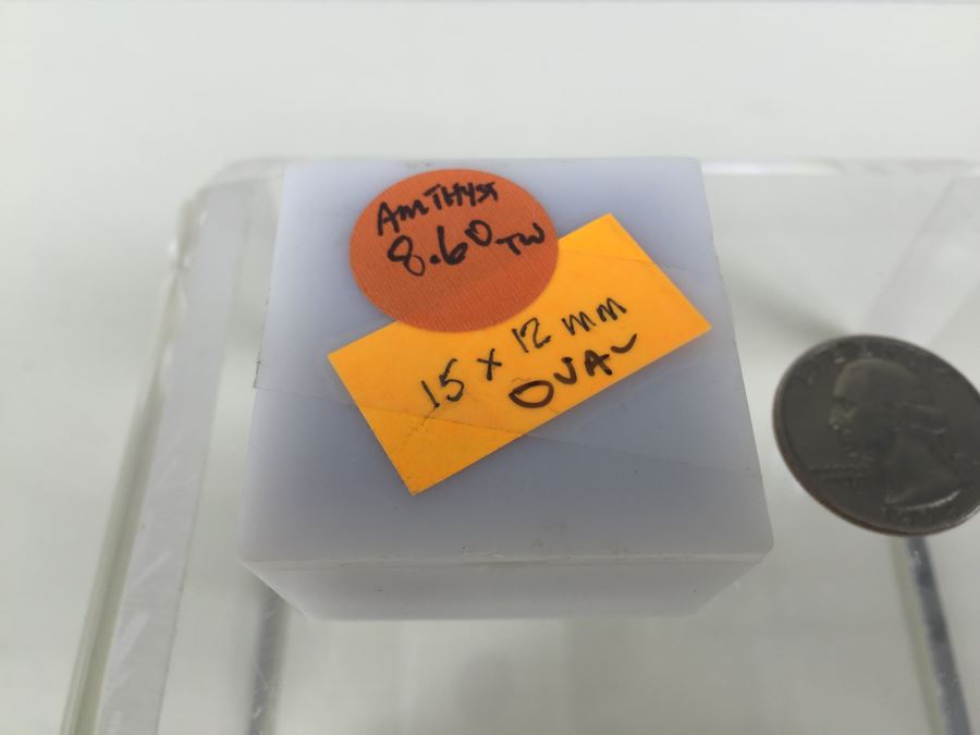 8.60CTW Amethyst Gemstone Oval 15x12MM [Photo 3]