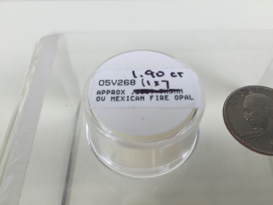1.90CTW OV Mexican Fire Opal Gemstone 11X7MM [Photo 2]