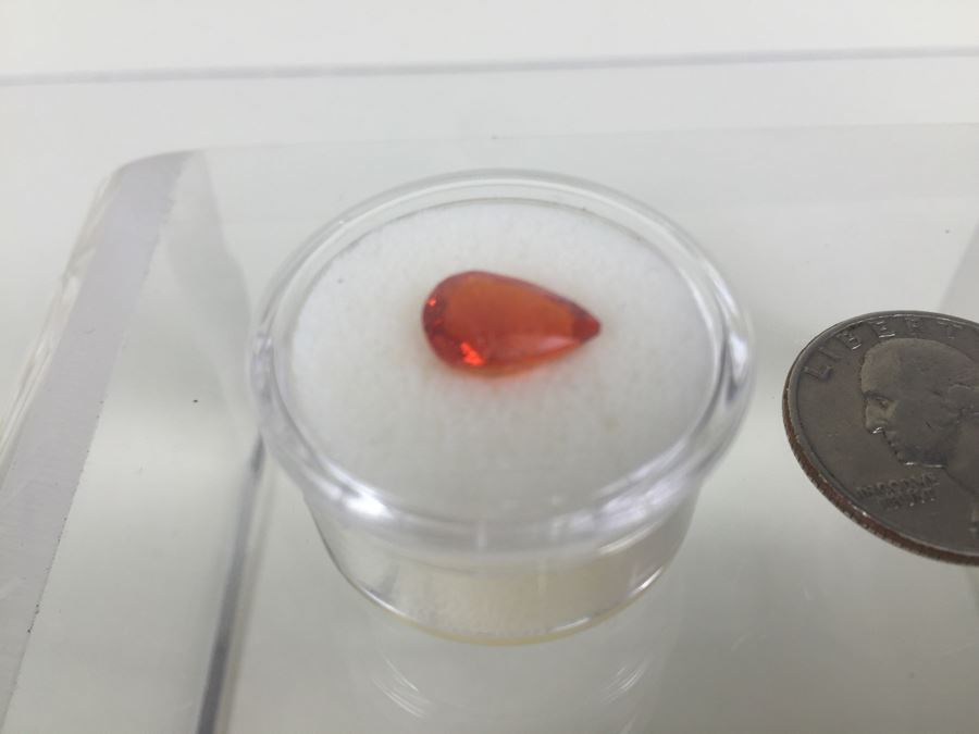1.90CTW OV Mexican Fire Opal Gemstone 11X7MM [Photo 4]