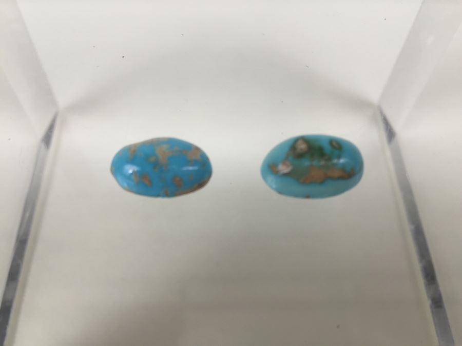 3.90CTW Oval Cab Torquise 9X14MM And 5.10CTW Cab Torquise 14.5x9.5MM [Photo 2]