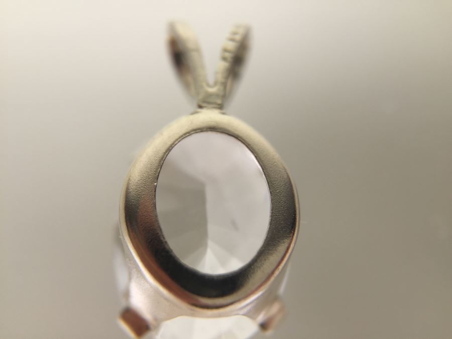 14K Gold Pendant 1.35CT Petalite Oval 10X8MM  [Photo 11]