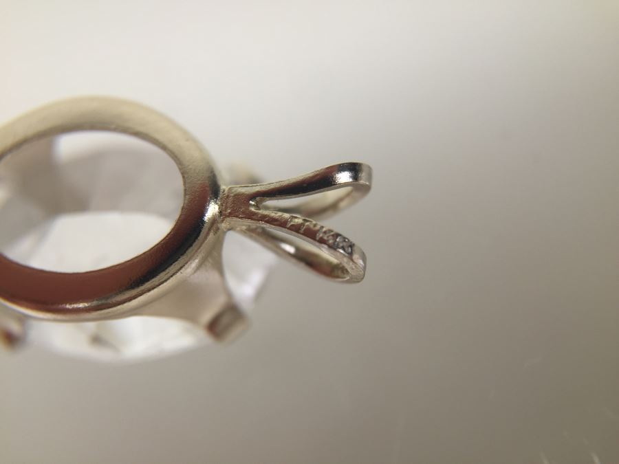 14K Gold Pendant 1.35CT Petalite Oval 10X8MM  [Photo 12]