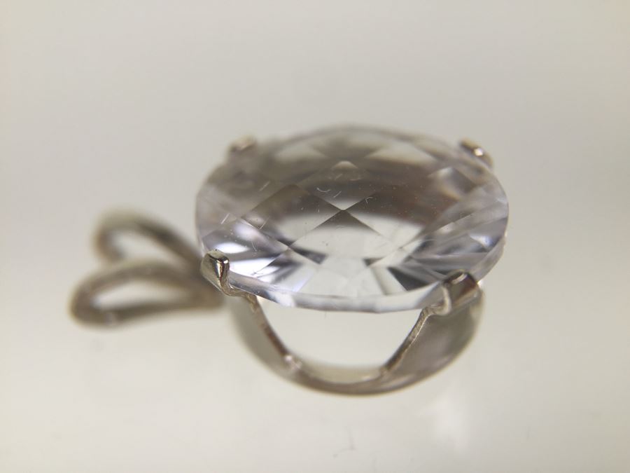 14K Gold Pendant 1.35CT Petalite Oval 10X8MM  [Photo 8]