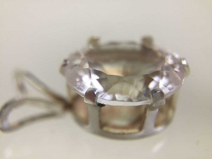 Silver Pendant 4.20CT Oval Danburite 12X10MM [Photo 8]