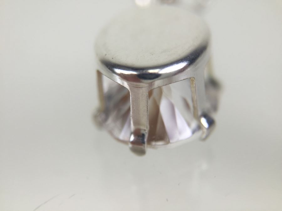 Silver Pendant 4.20CT Oval Danburite 12X10MM [Photo 12]