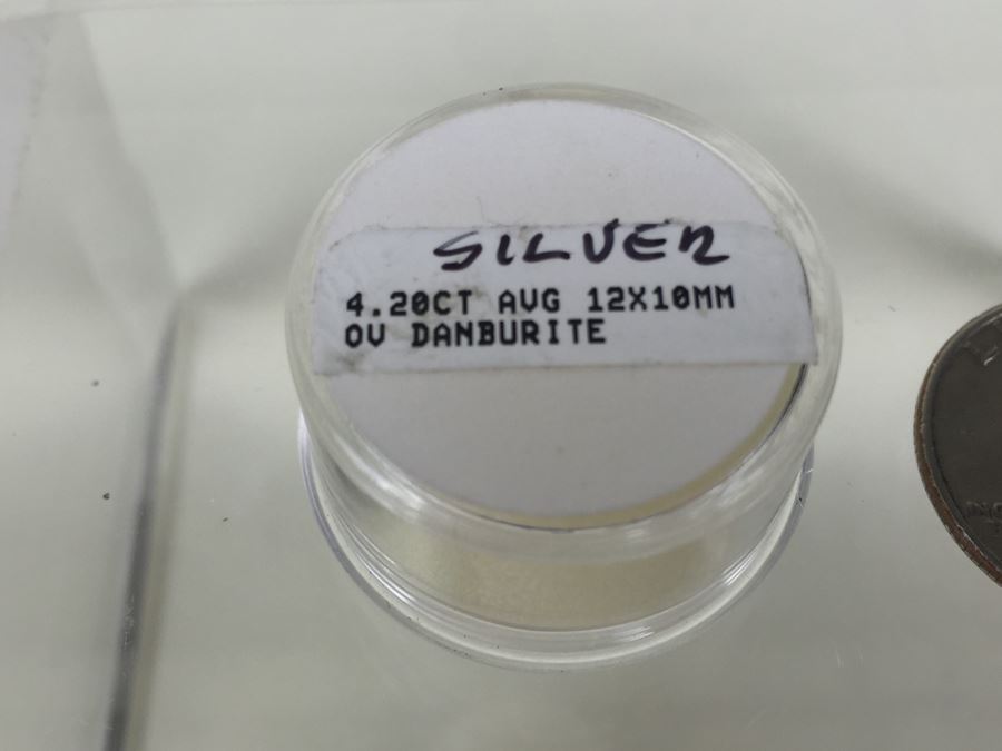 Silver Pendant 4.20CT Oval Danburite 12X10MM [Photo 3]