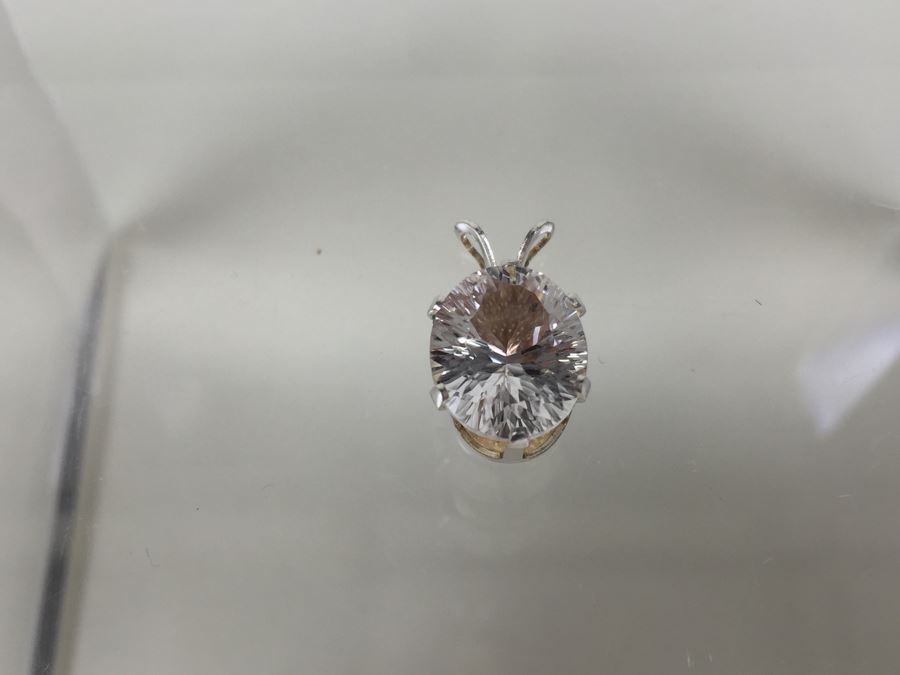 Silver Pendant 4.20CT Oval Danburite 12X10MM [Photo 6]